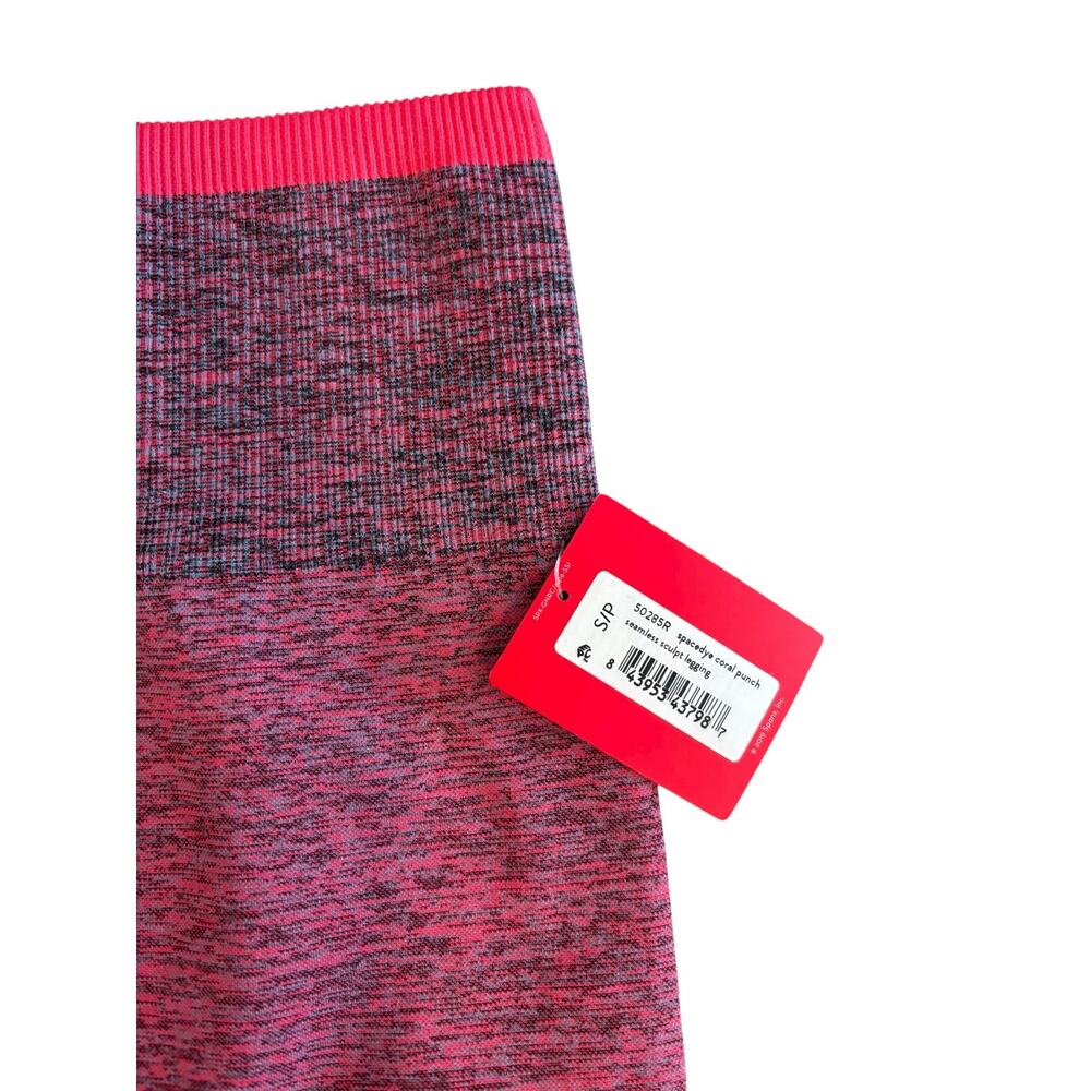 SPANX SEAMLESS SCULPT LEGGING SPACEDYE CORAL PUNCH NWT SIZE SMALL - Picture 3 of 6